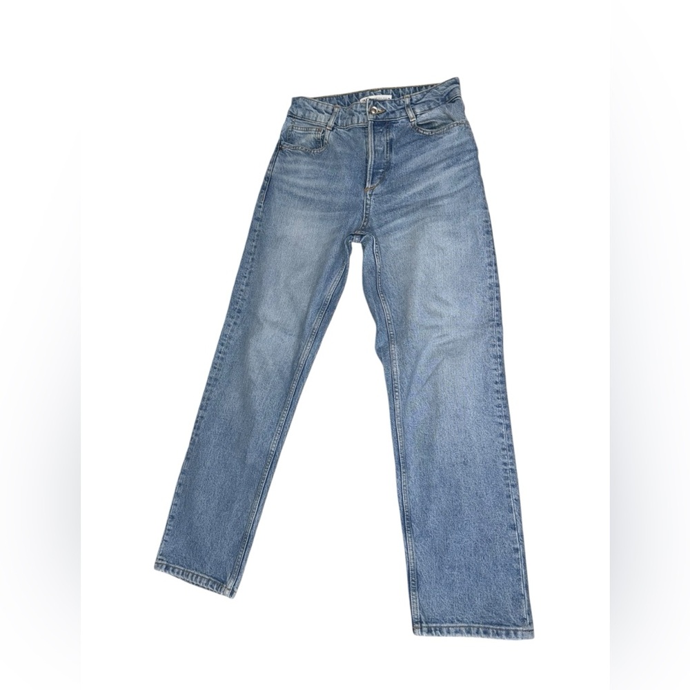 Zara Women’s Light Blue Straight Jeans Size 4